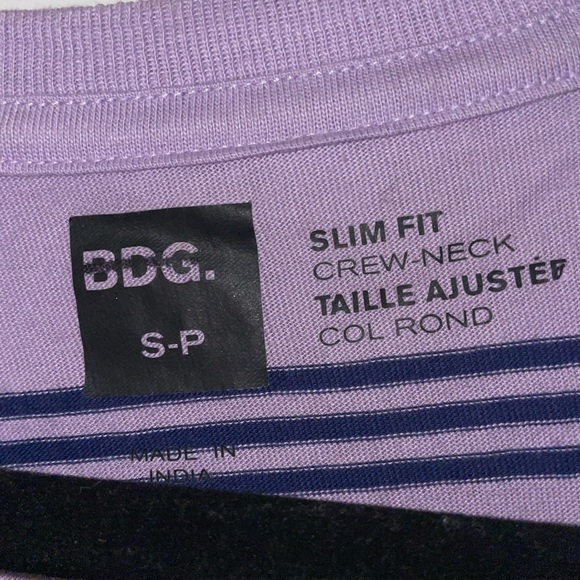 Purple and black striped tee - Picture 3 of 3